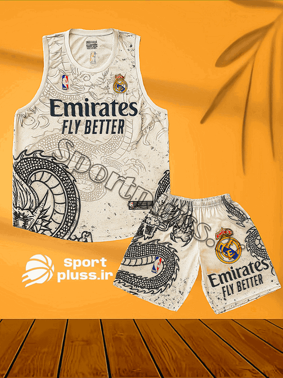 تاپ و شلوارک بسکتبالی مردانه رئال مادرید برند نایکی با قیمت ارزان